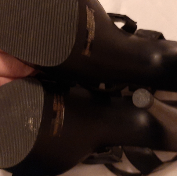 PLEASER DELIGHT-658 Black T-Strap Sandals - 14 / Black - Picture 4 of 4